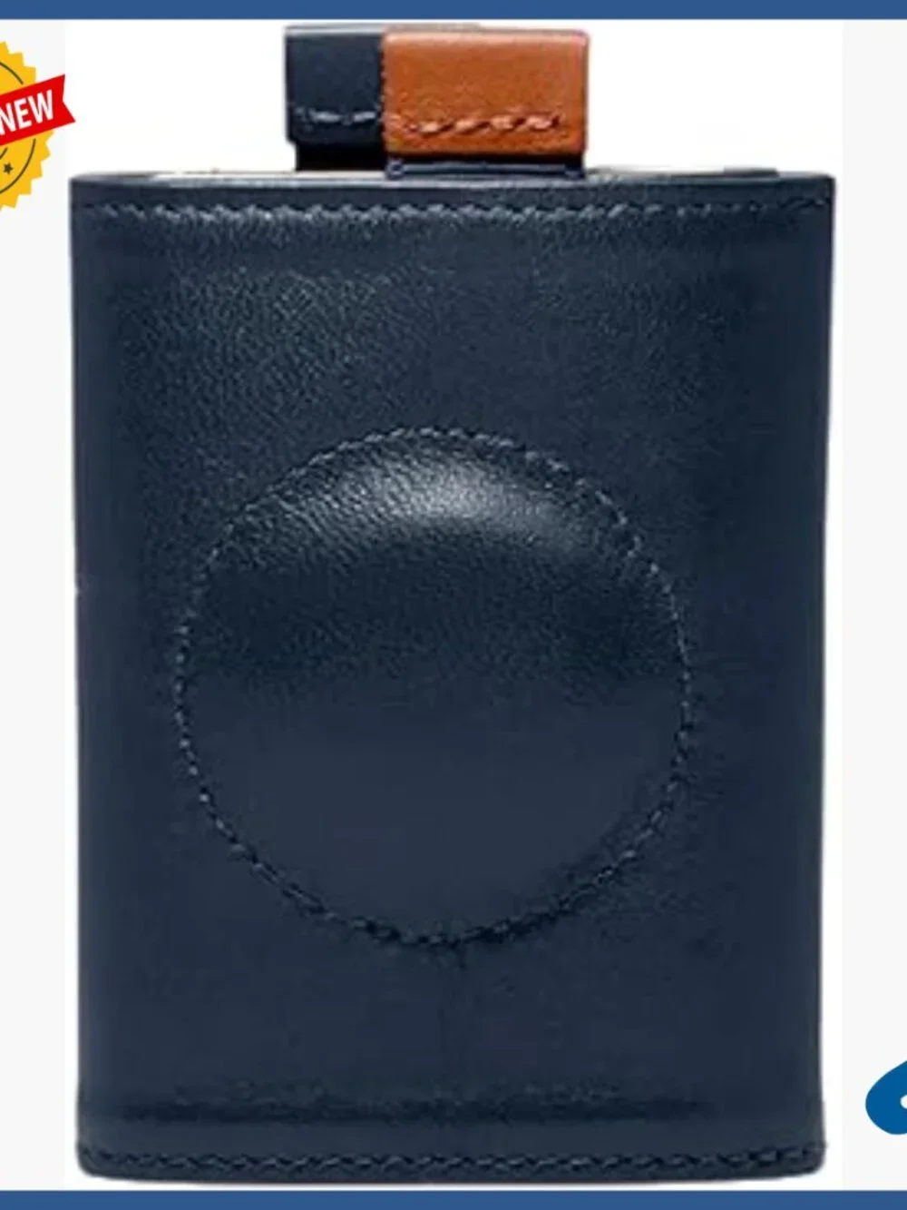 Slim RFID Blocking Leather Wallet with Magnetic Closure Quick Access